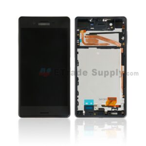 For Sony Xperia X LCD Screen and Digitizer Assembly With Front Housing Replacement Black With SN Logo Grade S 0