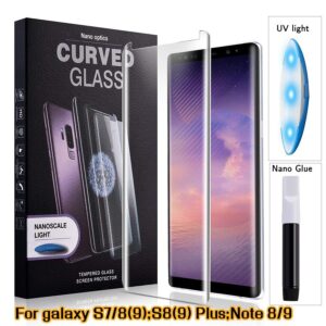 Samsung S9 plus UV curved glass protector