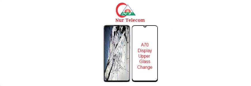 Samsung galaxy A70 display upper glass replacement
