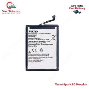 Tecno Spark 20 Pro Plus Battery Price In BD