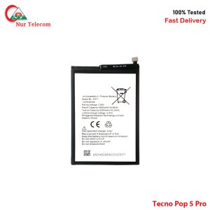 Tecno Pop 5 Pro Battery Price In BD
